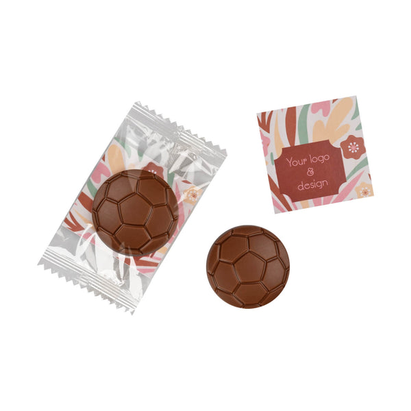 Chocolade Voetbal met eigen kaartje