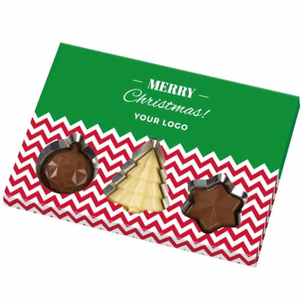 Kerstchocolade in eigen verpakking