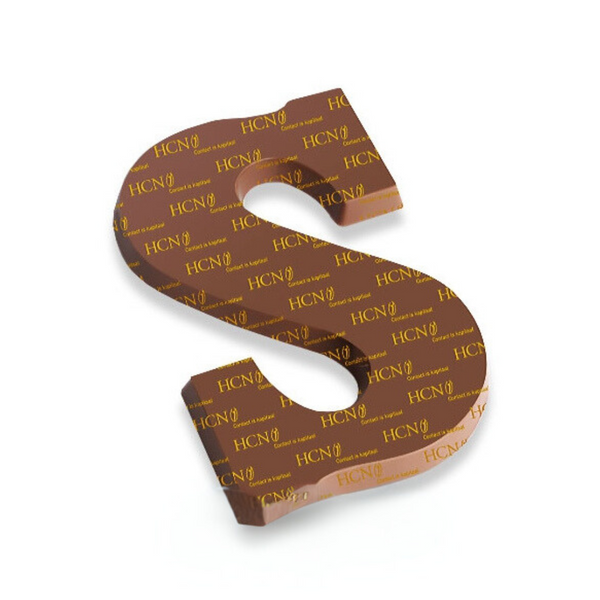 Chocoladeletter met Print (175 gram)