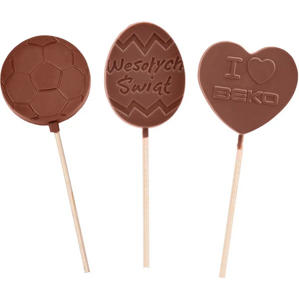 Chocolade Lolly met embossing