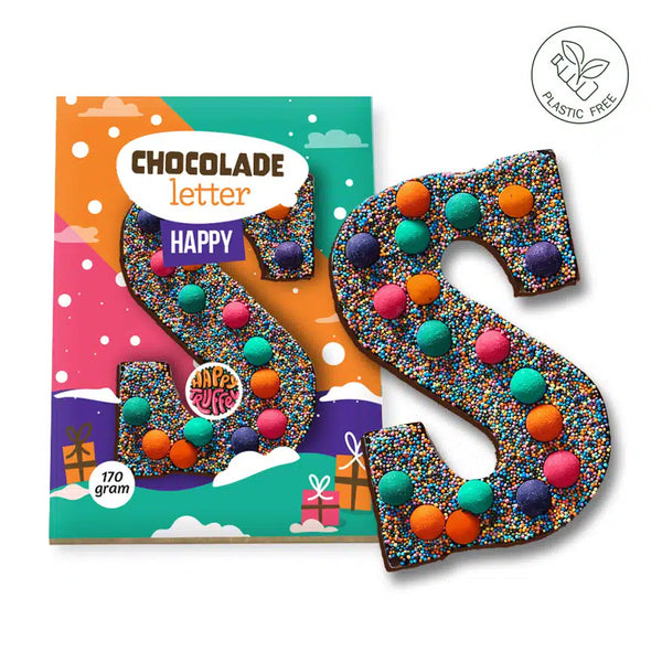 Happy Discodip Chocoladeletter (170 gram)