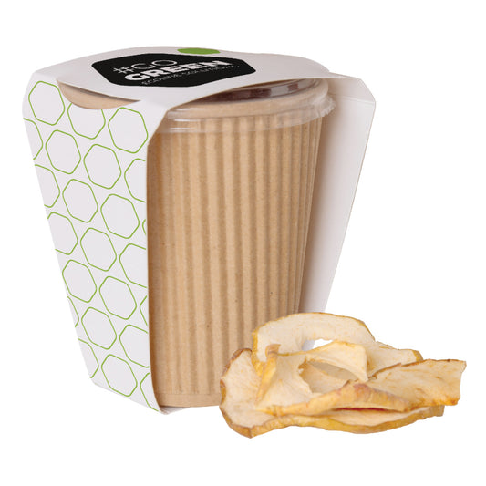 Appelchips in persoonlijke verpakking